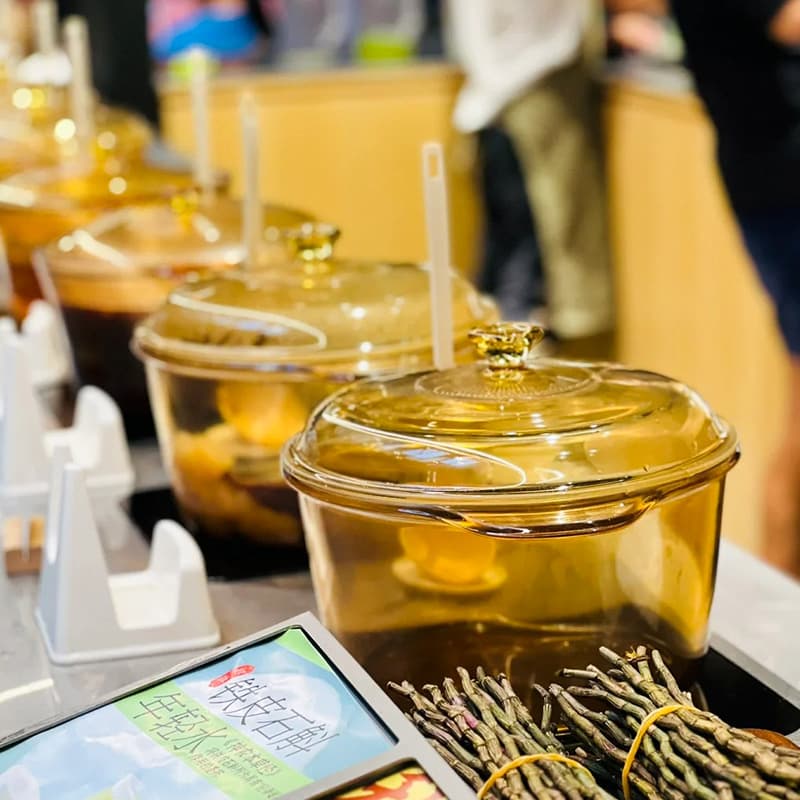 Health Store Boiling Glass Pot for Sugar Water Shop Pearl Toppings, Amber Transparent Pot for Electric Ceramic Stove