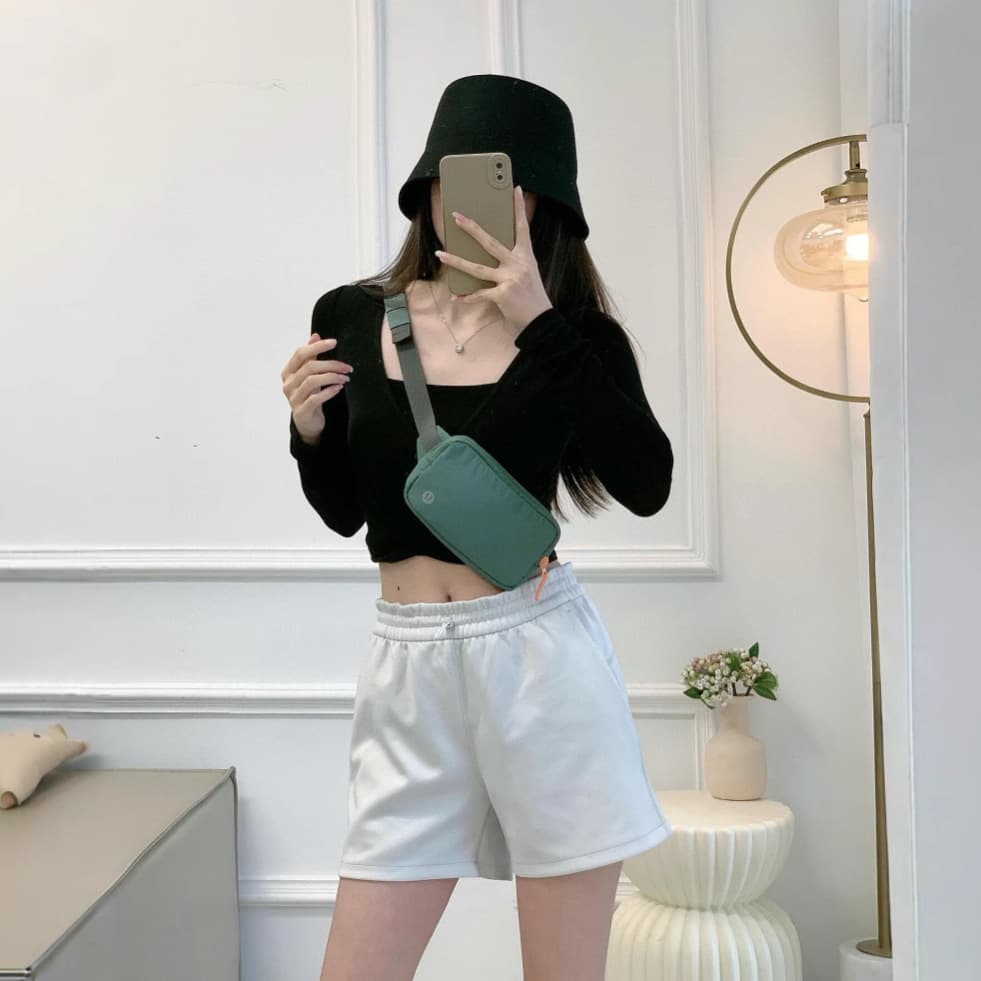 New Women's Shorts Summer 2026 Drawstring Casual Loose High-Waist Slimming Quick-Dry Yoga Pants