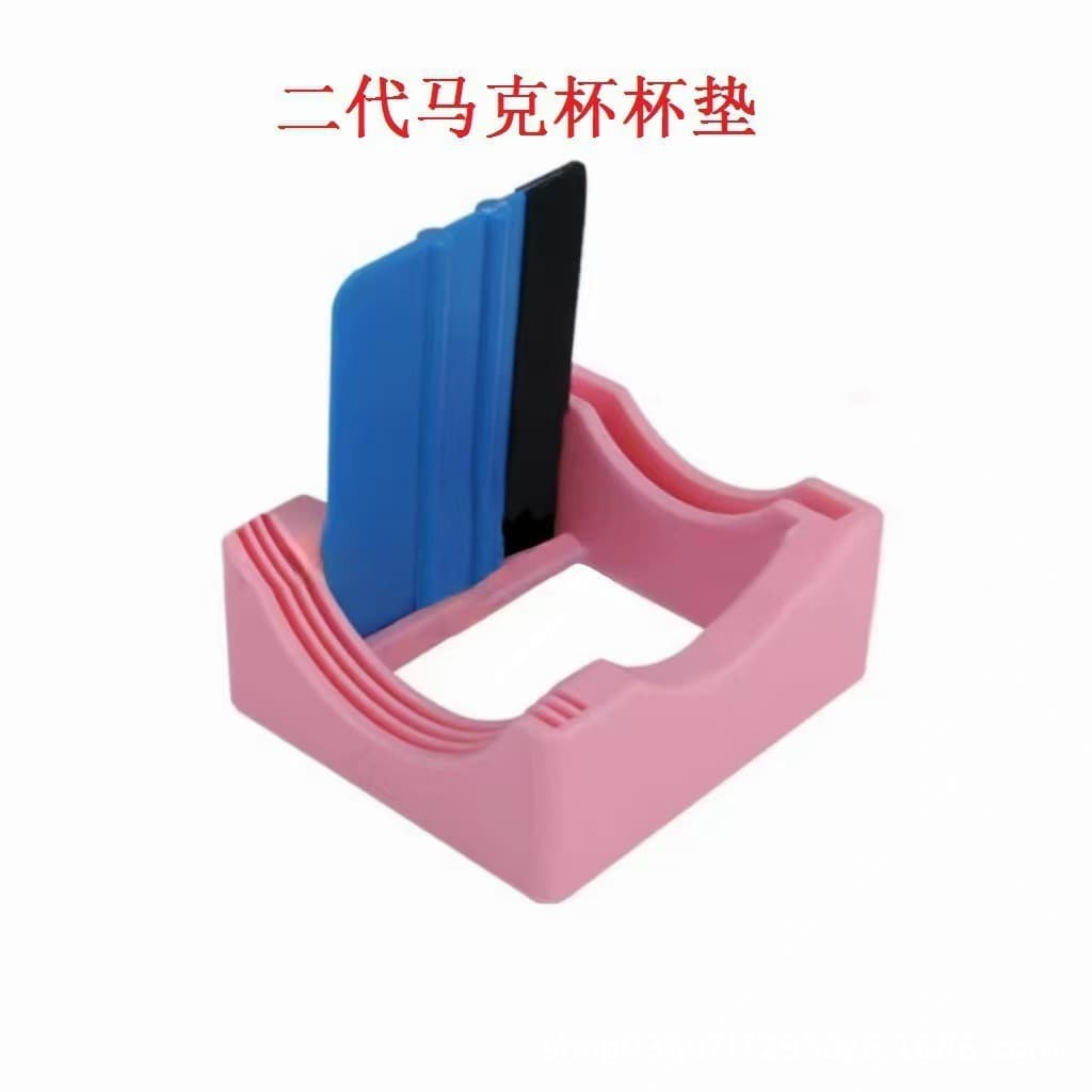 Cup Holder Silicone Mug Cup Holder Stand Simple Anti-Slip Cup Mat Anti-Scalding Etched Cup Stand