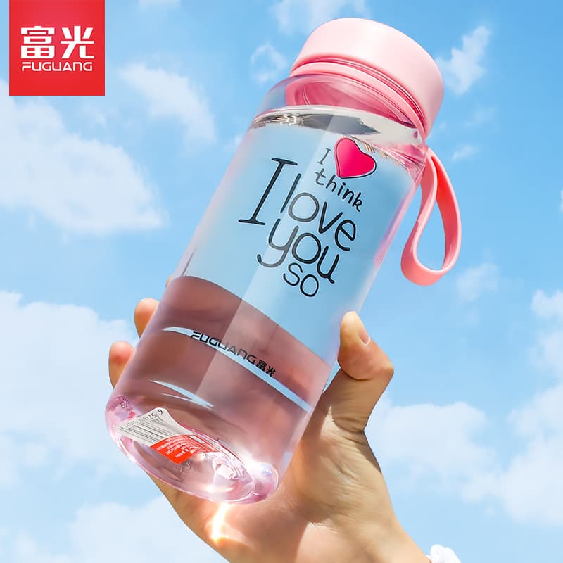 Fuguang Plastic Cup - Large Capacity Student Children Water Bottle, Portable Unisex Space Cup for Outdoor Sports Summer Tea Drinking