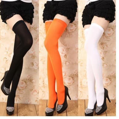 JK Japanese Style Velvet Over-Knee Socks Student Thigh-High Mid/High/Long Tube Socks Spring/Autumn Women's High Socks