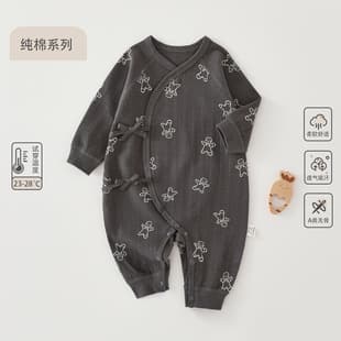 Spring Newborn Infant Cotton Bodysuit A-Class Full Moon Baby Monk Suit Outdoors Romper Anyang Baby Clothing