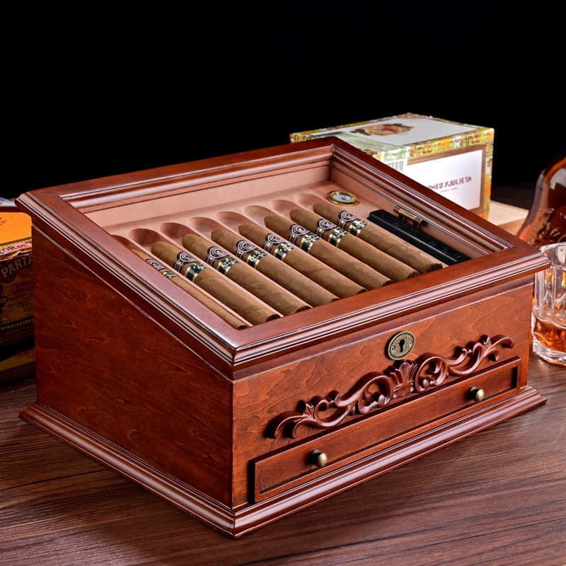 CIGARLOONG Cuba Havana Vintage Cigar Box Humidor Box Humidor Cigar Cabinet Humidor Special Cigar