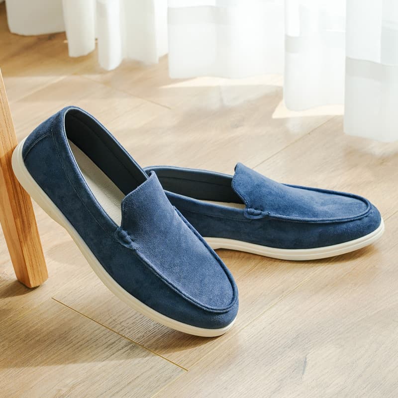 Slip-on Loafer Men's Cross-border Hot Selling Moccasin Suede Loafers Soft Sole Lightweight Comfortable Men's Shoes Drop Shipping