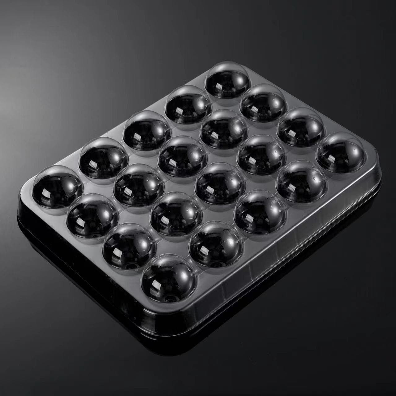 20 capsules in diameter 43 Dongkui bayberry express refrigerated fresh-keeping PET black bottom transparent lid blister packaging box