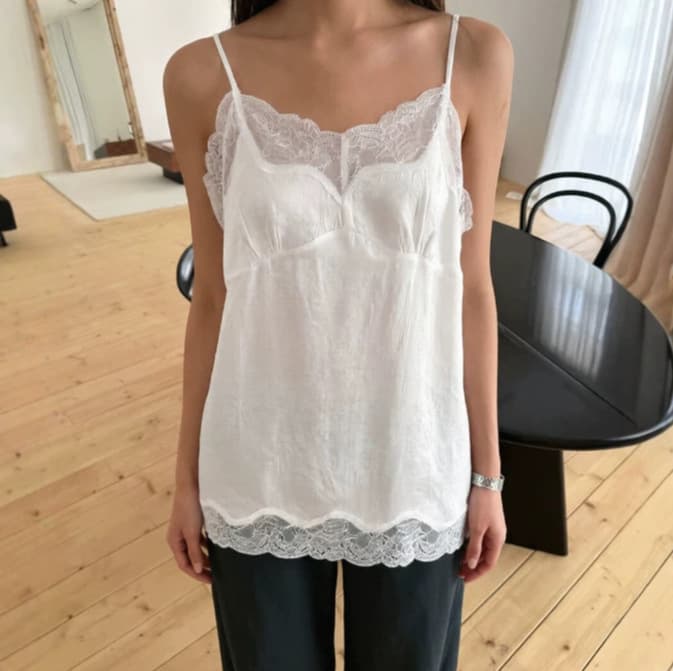 Cross-border European and American Lace Camisole Top Women 2026 Spring Summer New Style Pure Desire Loose Sleeveless Blouse