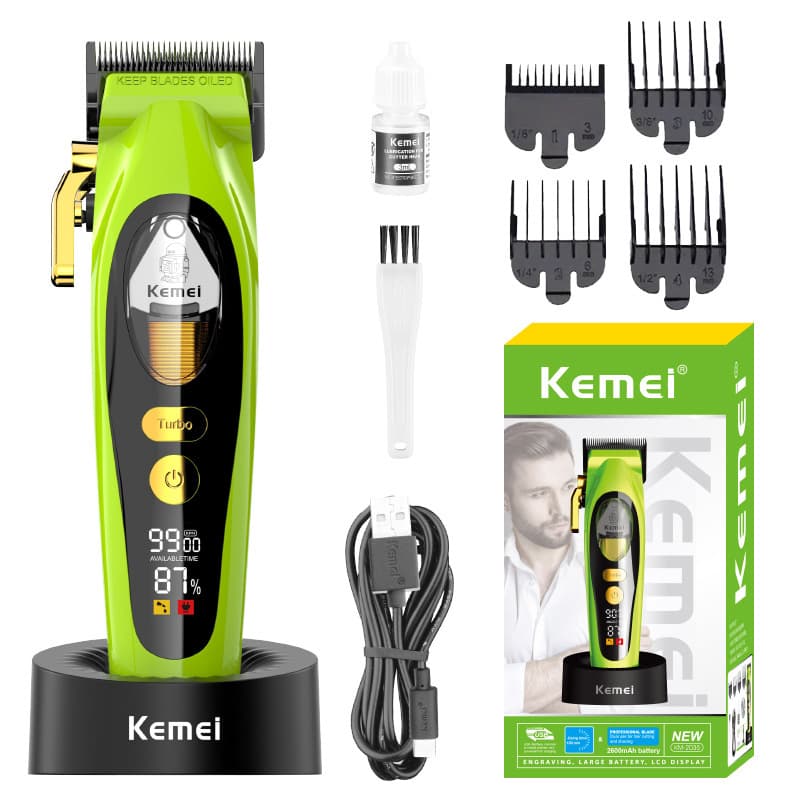 KM-2035 Kemei/KEMEI cross-border high-speed engraving hair salon professional hair scissors digital display hair clipper home