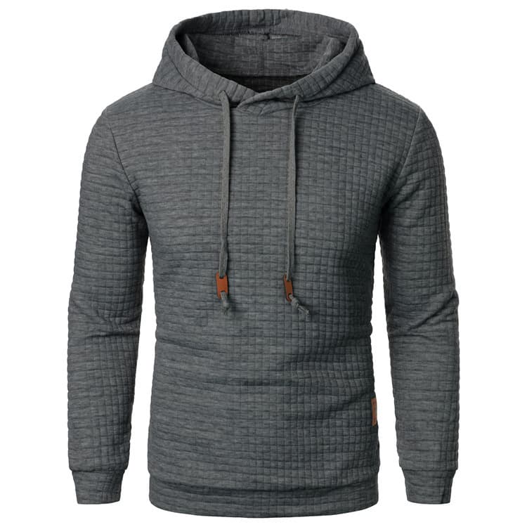 Autumn/Winter New Style European and American Men's Jacquard Knitwear Long Sleeve Hoodie Warm Color Hooded Sportswear Top