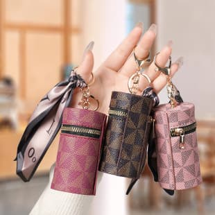 Cross-border Labelable Coin Purse 2024 New Mini Bag Pendant Earphone Bag Lipstick Bag Mini Keychain Bag