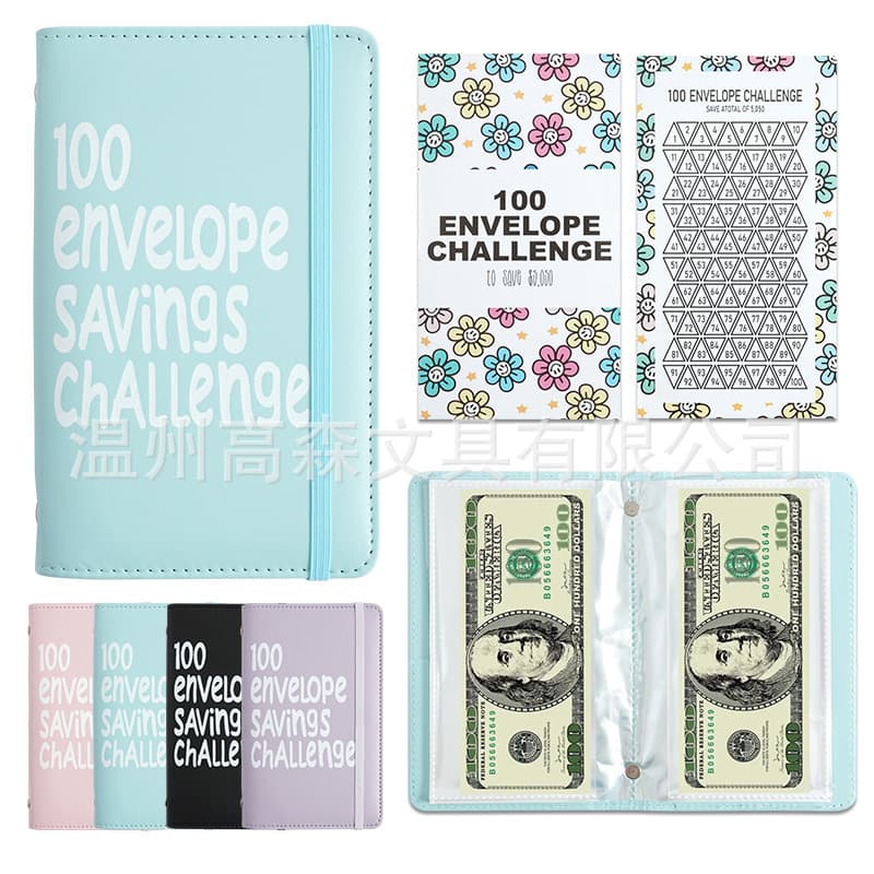 Cross-border Hot Seller 100 Days Money Saving Envelope Budget Storage Book