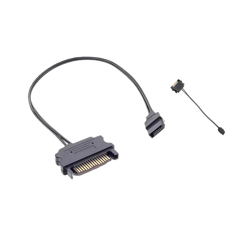 15pin to 6pin power supply cable sata cable large to small serial hard drive sata to optical drive power cord extension cable