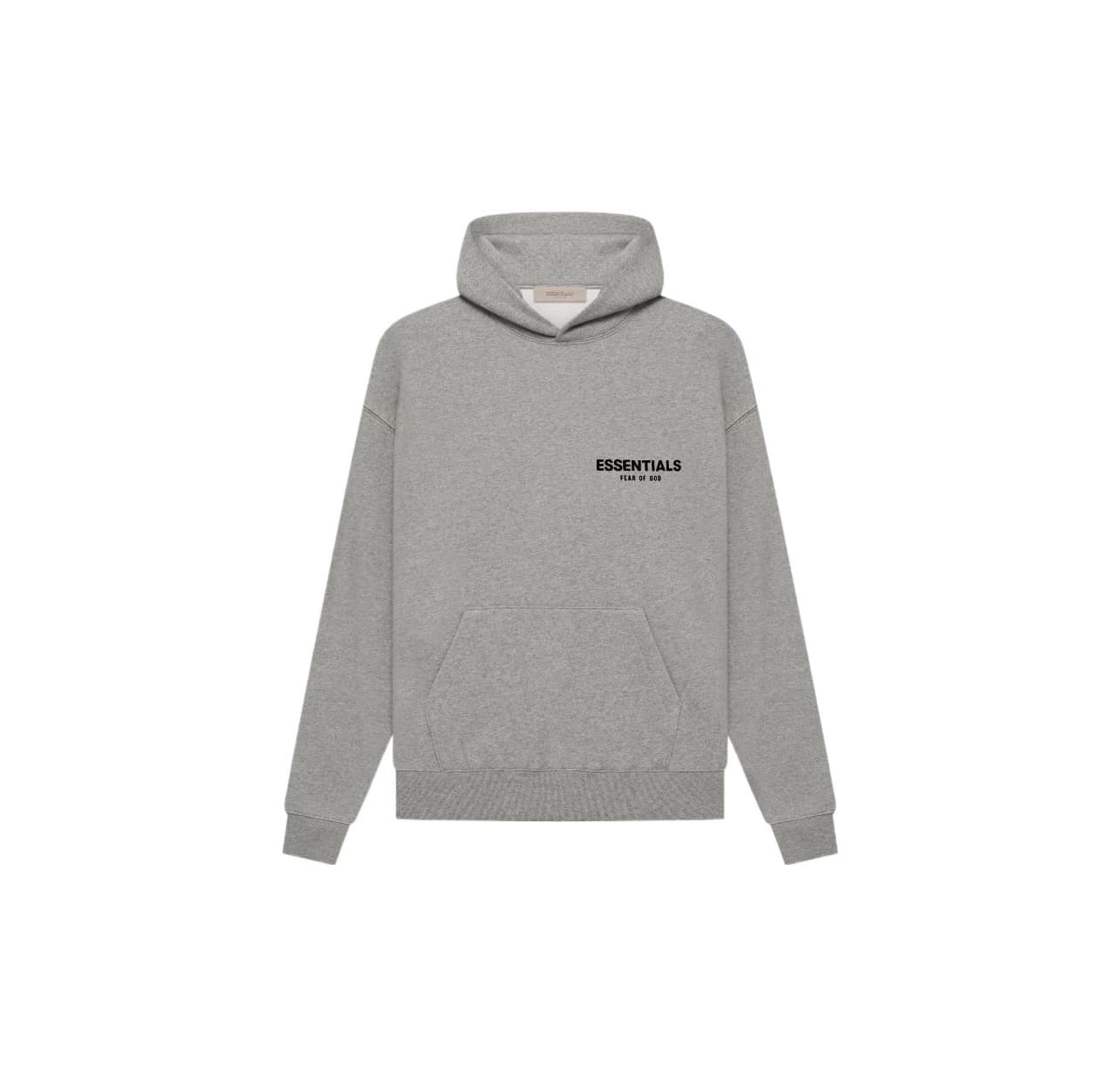 Essentials-SS22 - Front and Back Flock Print Pullover Hoodie