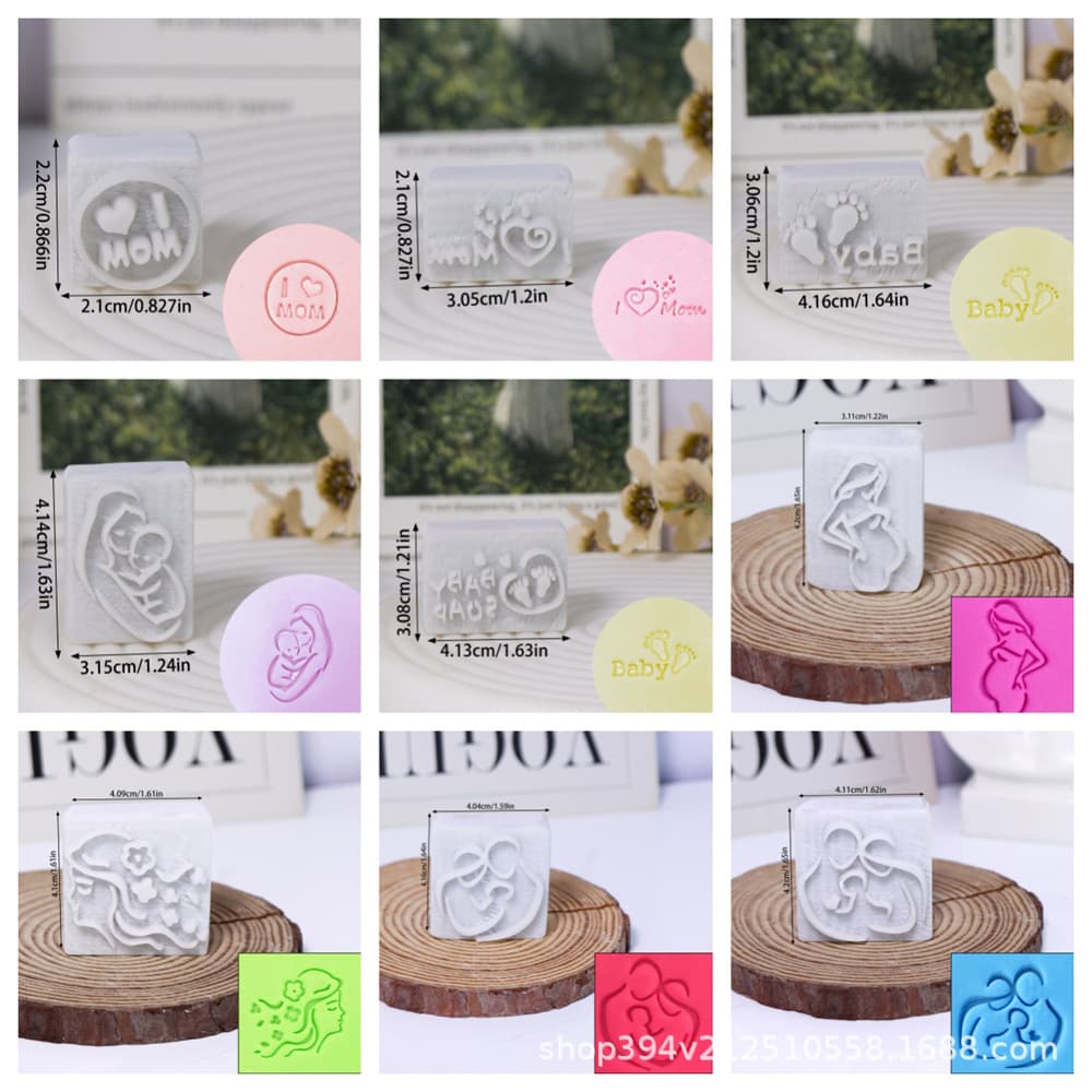 DIY Soap Stamp Mother's Day Handmade Soap Stamp Custom Personalized Soap Stamp Soap Seal