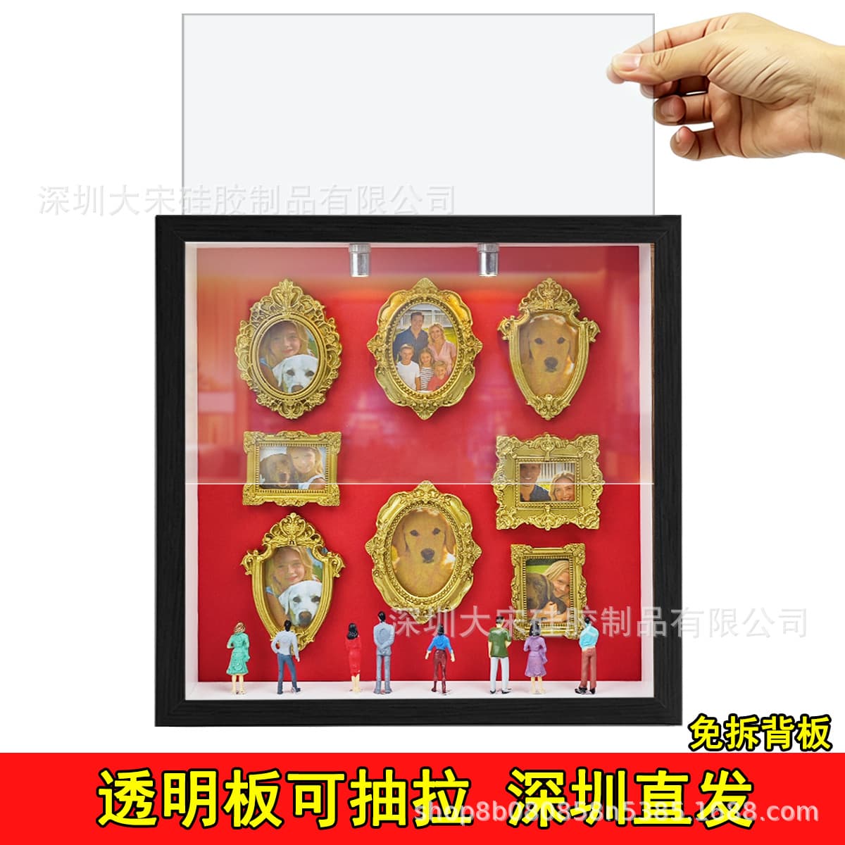 New DIY Handmade Pull-Out Miniature Museum Silhouette DIY Mini Museum Silhouette