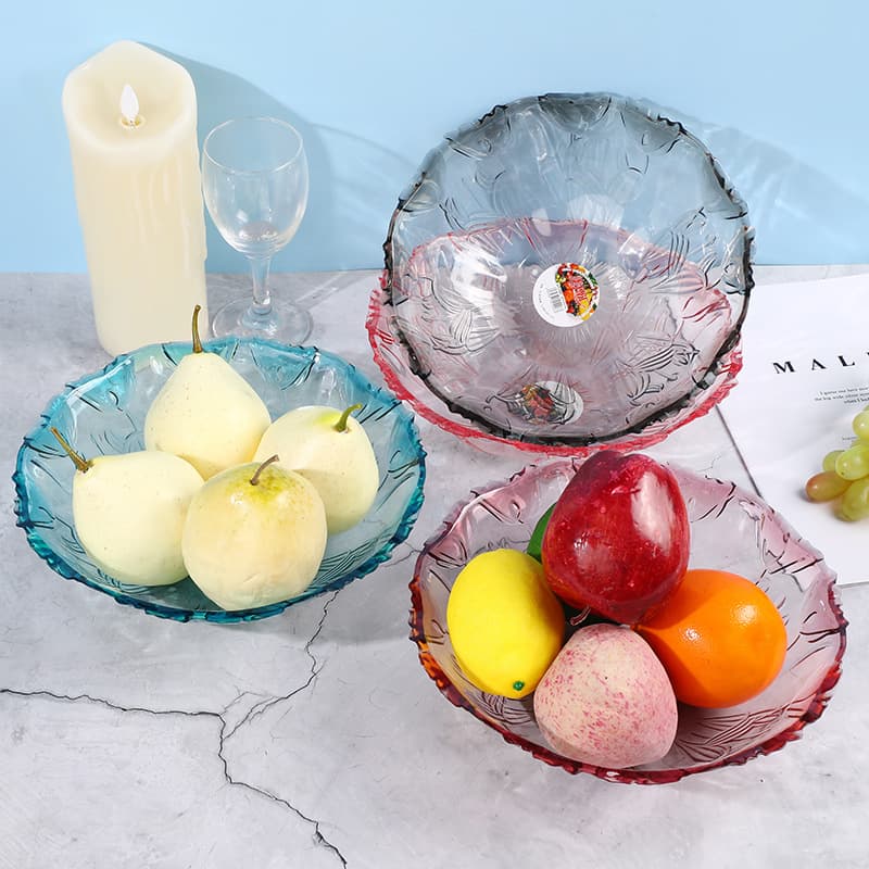 European-style round fruit tray dried fruit tray wholesale home fruit tray snack tray office light luxury style dried fruit tray