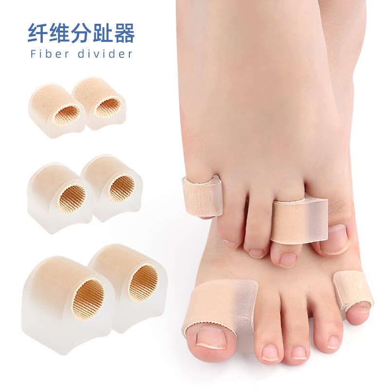 New Thumb Valgus Fiber Toe Cap SEBS Bunion Separator Big Toe Overlap Toe Separator
