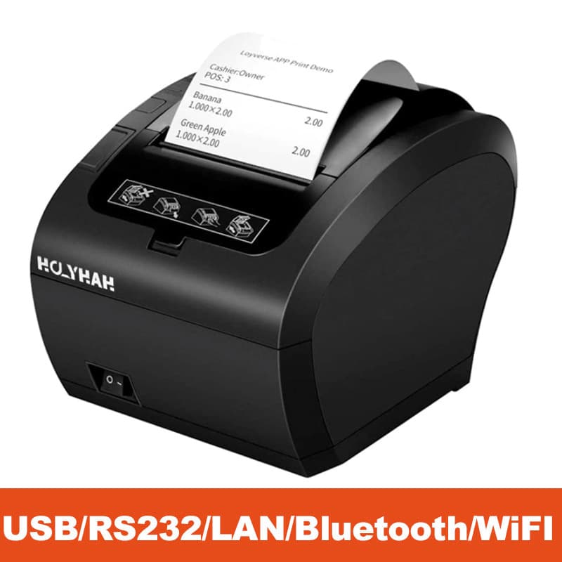 Cross-border Hot Selling 80mm Thermal Printer POS Receipt Kitchen Printer with Cutter Portable WiFi