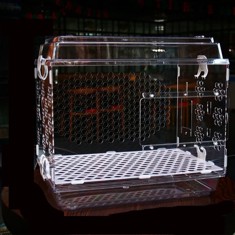Acrylic Bird Cage Parrot Cage Transparent Bird Cage Incubator Lovebird Empty Cage Breeding Cage