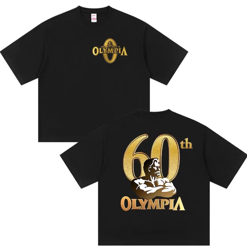 【Cross-border EU Size】60 Olympia Gym Fitness Pump Cover Graphic T-shirt