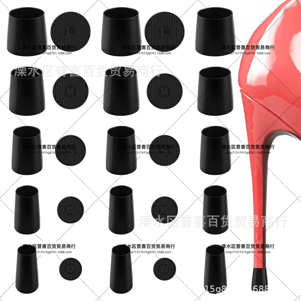 Heel Protector Non-Slip High Heel Round Heel Repair Cover Silent Heel Guard for Stiletto