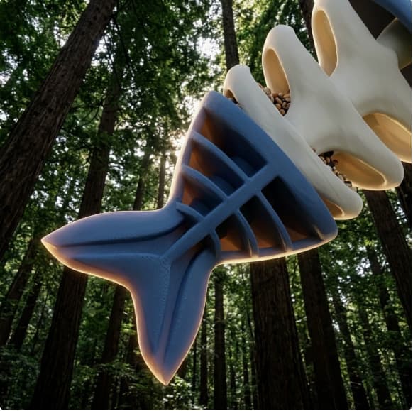 Best-selling Hanging Bird Feeder 3D Printed Fishbone Hanging Bird Feeder