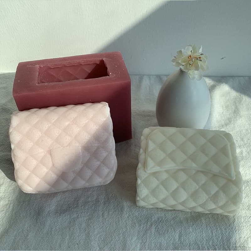 DIY Creative Bag Aromatherapy Candle Silicone Mold Handmade DIY Valentine's Day Gift Cake Chocolate Abrasive Tool