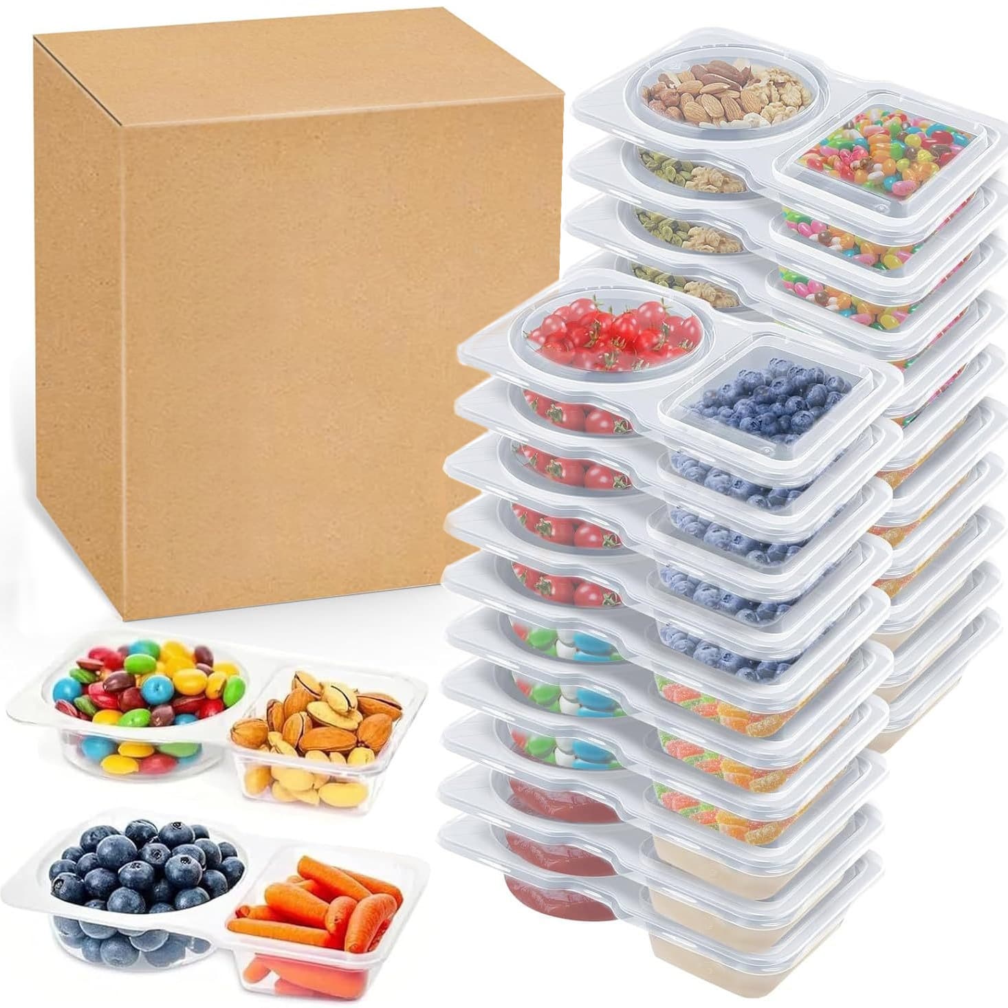 Disposable Plastic Sauce Box Condiment Cup Oil Vinegar Hot Sauce Box Dipping Juice Passion Fruit Salad Takeaway Chinese Style