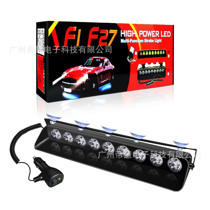 New F27 car front 27LED suction cup strobe light, shovel light, clearing light, strobe light, security light