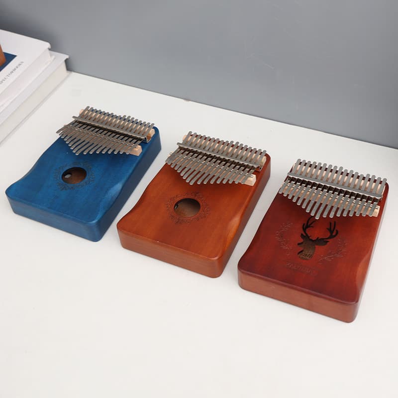 Kalimba, a 21-note finger piano for girls, suitable for beginners and beginners, with 17 notes, portable and made of wood.