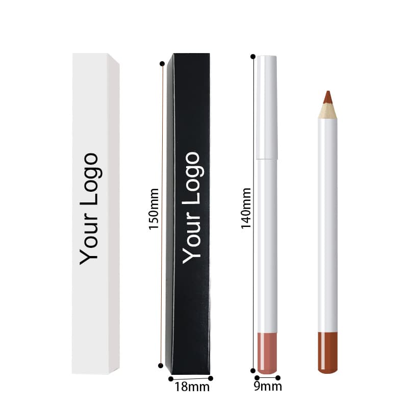 Neutral Logo Free Matte Lip Liner Smooth Easy Coloring 22 Colors Long Lasting Natural Looking Lip Makeup Glossy Finish Lip Pencil