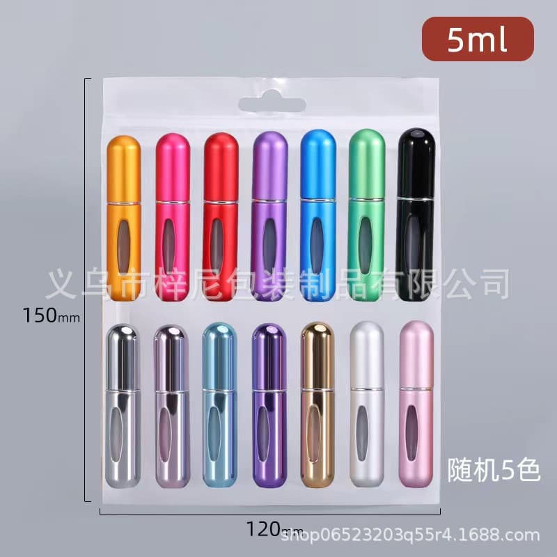Mini Perfume Refill Bottle Portable Travel Atomizer 5ml Liquid Spray Bottle Set