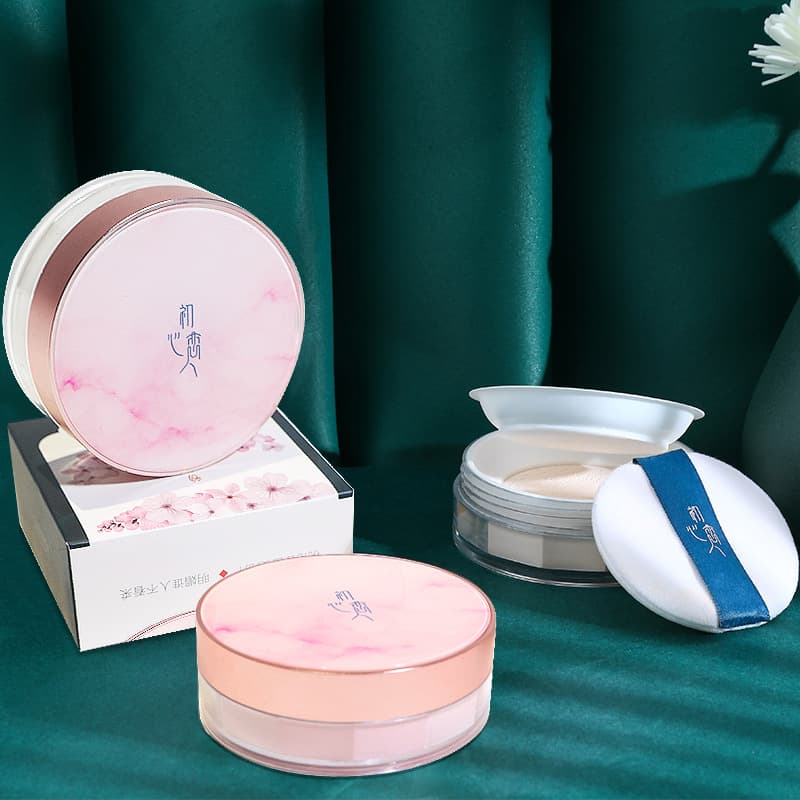 Chuxin Lianren Loose Powder Setting Powder for Women Long-lasting Oil Control Waterproof Sweat-proof Concealer Non-fading Natural Skin