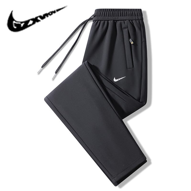 Cross-border Men's Graphene Winter 2024 Waterproof Trousers with Fleece Lining, Thickened Casual Pants for Cross-border Supply
