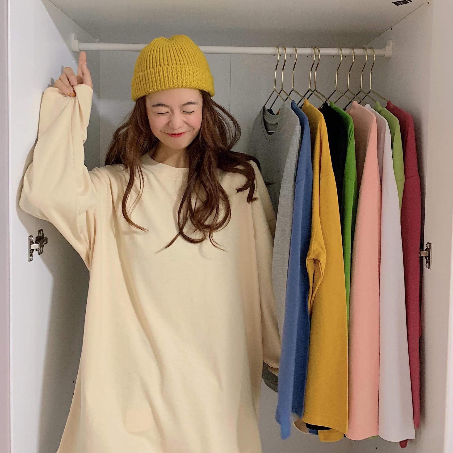 [10 Colors Long Sleeve T-Shirt] 2026 Cross-Border Spring/Autumn Korean New Loose Solid Long Sleeve Plus Size T-Shirt Women Wholesale