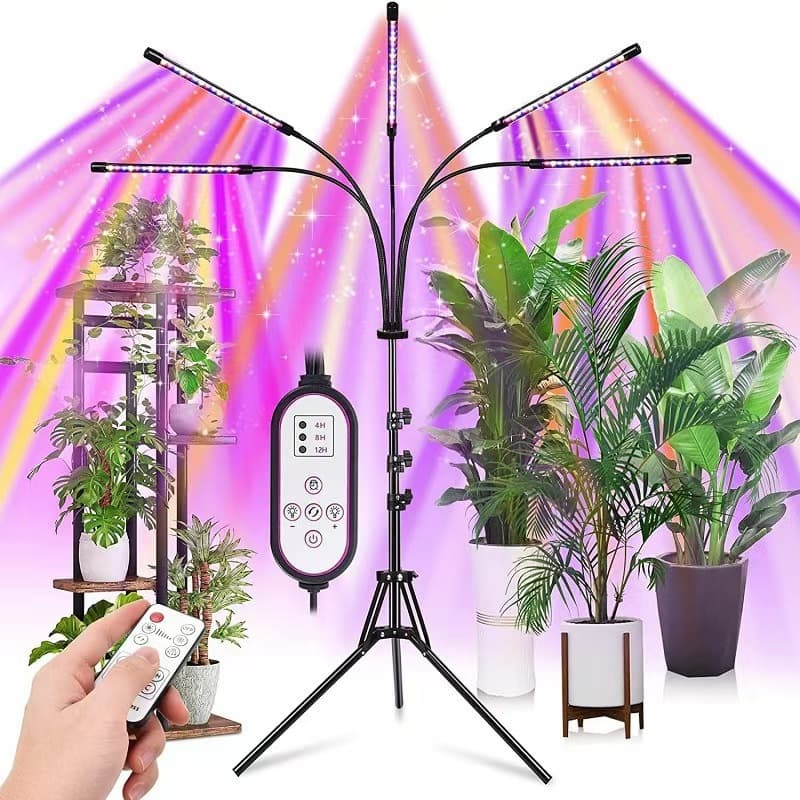 LED Plant Grow Light with Clip, Timer, Full Spectrum Sunlight for Succulents, Herbs, Seedlings, and Flower Supplement Lighting