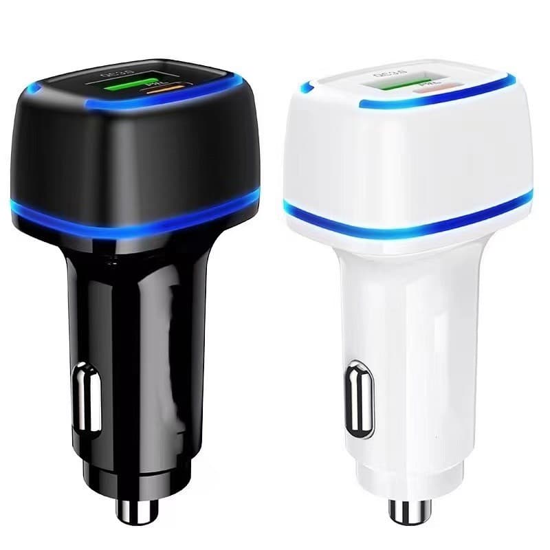 Cross-border manufacturers wholesale car chargers, fast charging, high-power chargers, car power converters, car supplies, dual flash charging