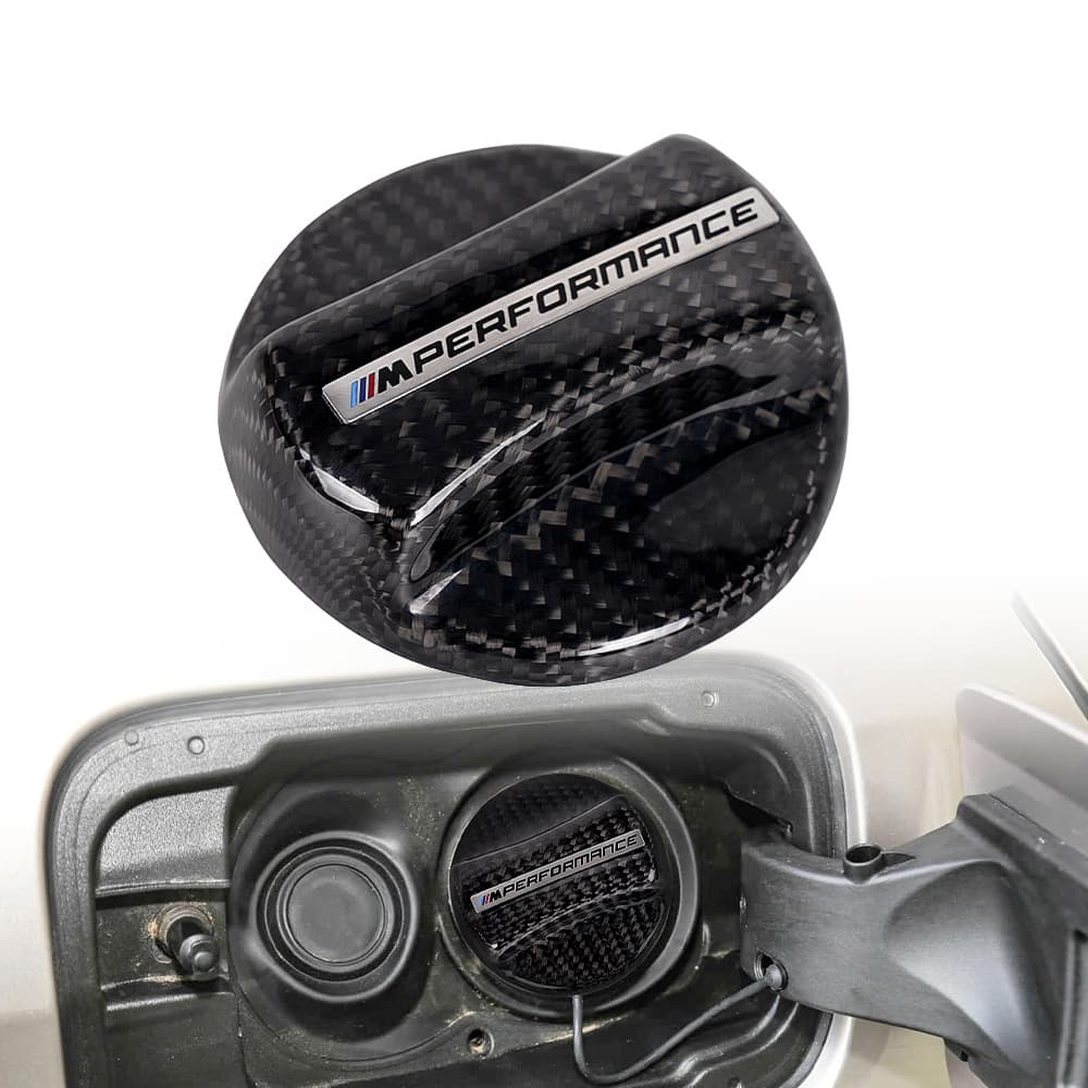 Car Modification Carbon Fiber Fuel Tank Cap M Performance Fuel Warning Fuel Cover Decorative Sticker for BMW