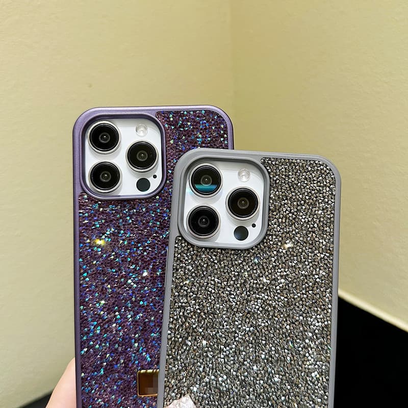 Luxury Premium Full Rhinestone Phone Case for iPhone 18 Pro, TPU Shockproof Full Coverage Soft Protective Case for Apple 16