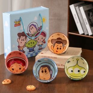 Toy Story Ceramic Bowl New High Appearance Female Home Rice Bowl High Temperature Resistant Under Glaze Color Tableware Souvenir Gift