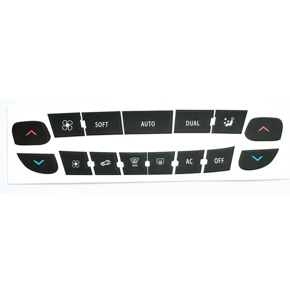 Compatible with Renault Air Conditioning Button Repair Sticker Models Renault Megane/Master/Scenic
