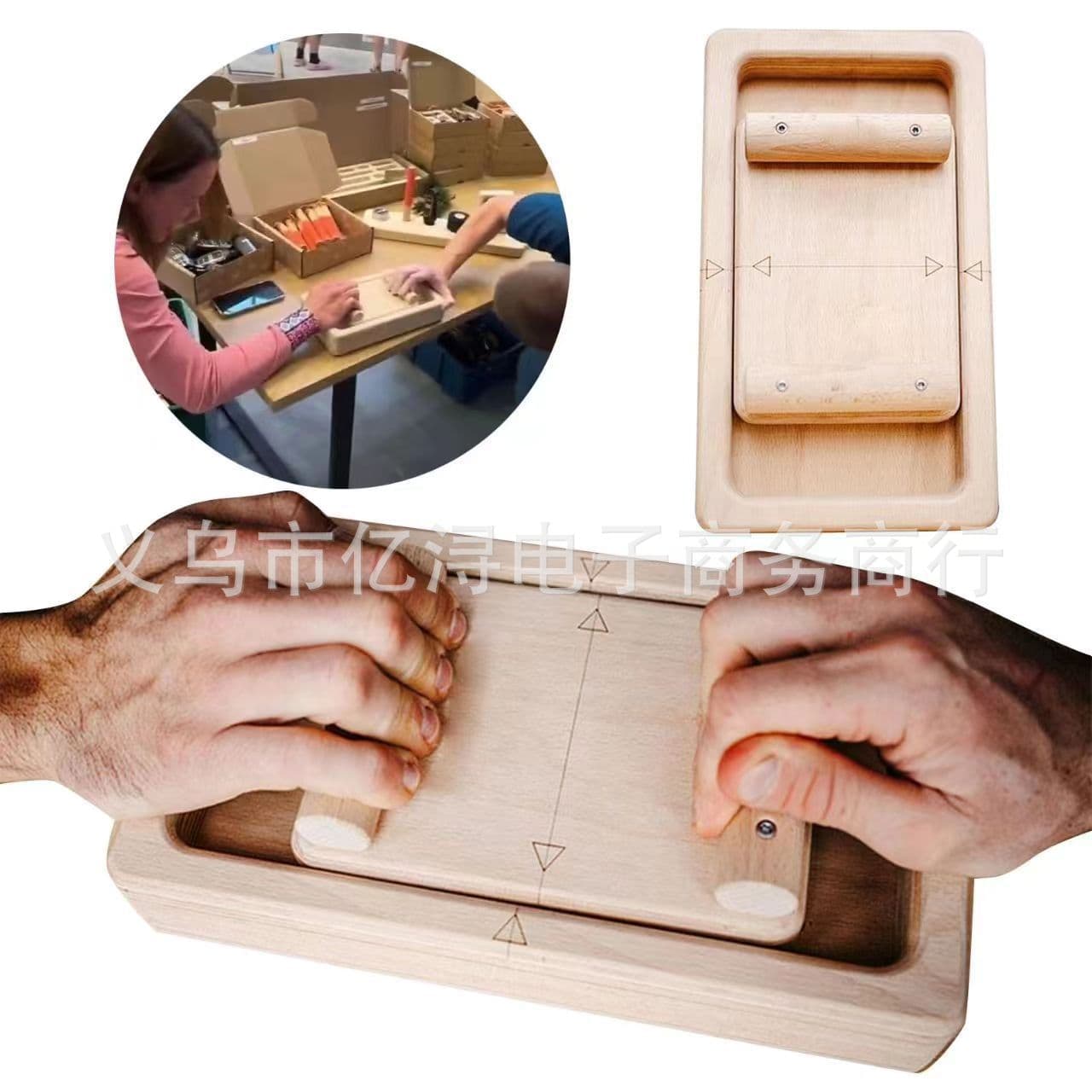 Amazon New Finger Wrist Trainer Creative Wooden Finger Wrist Exerciser Arm Wrestling Toy