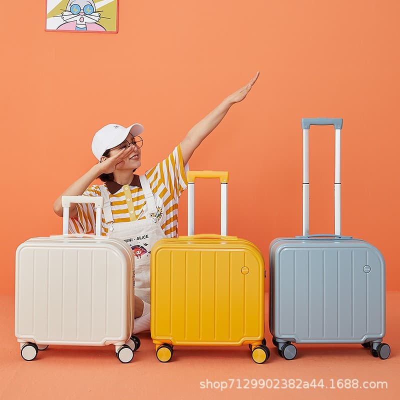 Strictly Selected Luggage with Custom Logo Gift Wholesale 18-inch Carry-on Suitcase Children's Trolley Case Pattern Travel Luggage for Men and Women