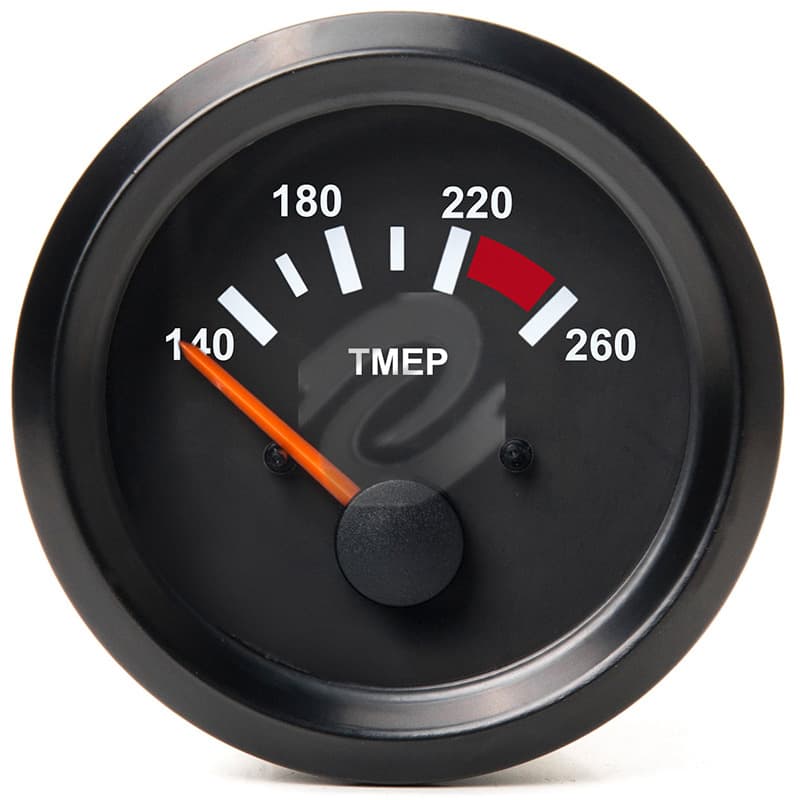 Universal Pointer 52mm 140-260℉ Water Temperature Gauge for Generator Set, Car Modification Instrument Water Temperature Gauge