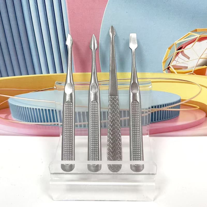 Good Quality Stainless Steel Cuticle Pusher Manicure Tool Cuticle Remover Cuticle Scraper Mirror Polish Cuticle Pusher Factory Wholesale