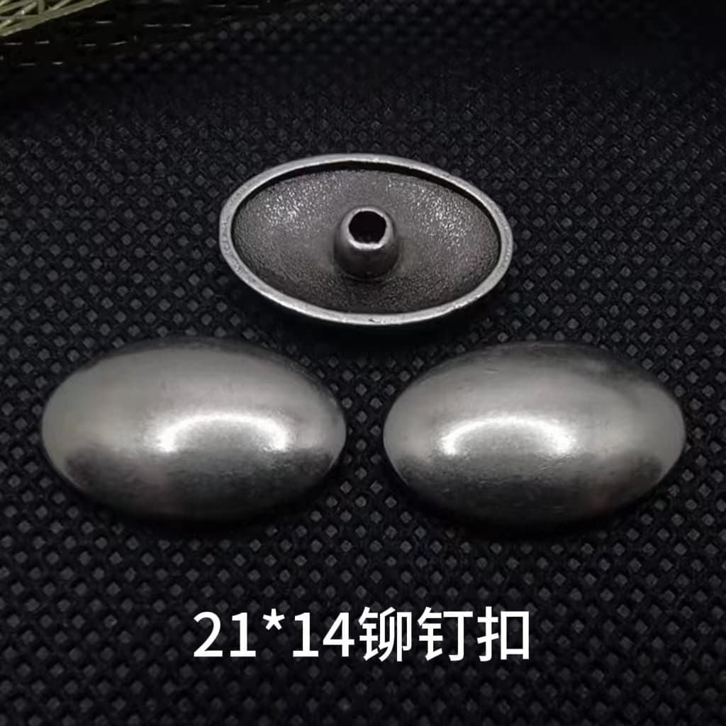 Factory ready-made retro belts, shoe hardware accessories, alloy oval antique silver rivet buckles, decorative buckles in stock
