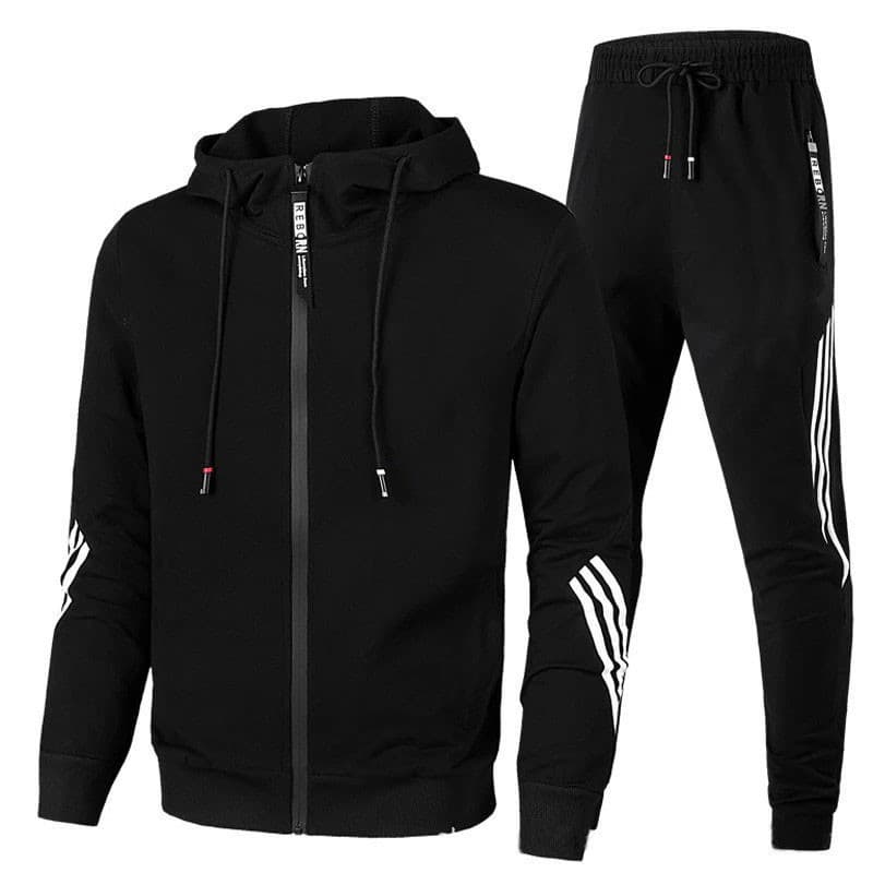 Cross-Border Spring Autumn New Men's Casual Set Hoodie Sweatshirt Two-Piece Slim Fit Men's Leisure Suit