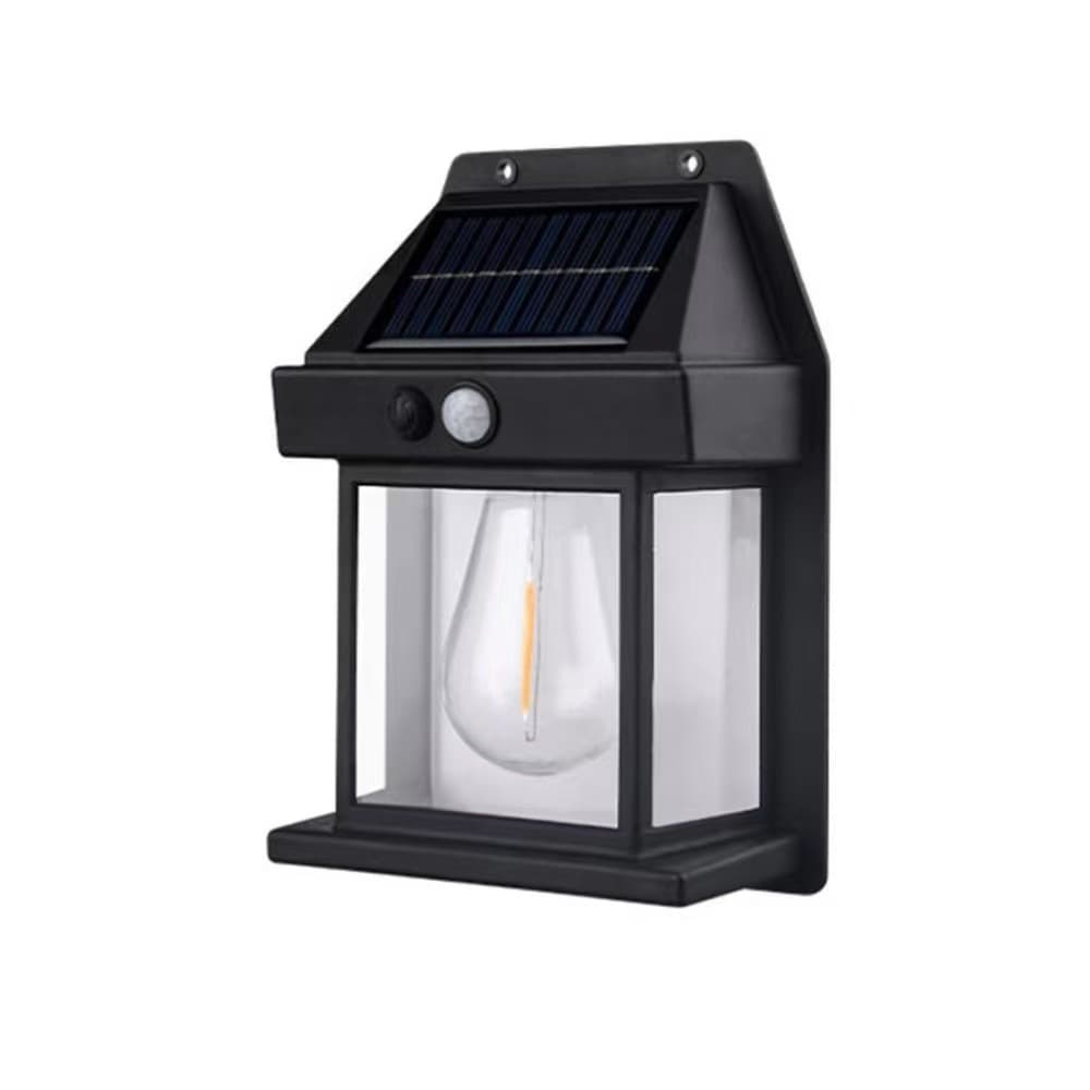 Cross-border solar tungsten lamp outdoor garden lamp villa garden lighting human body induction wall lamp IP55 waterproof