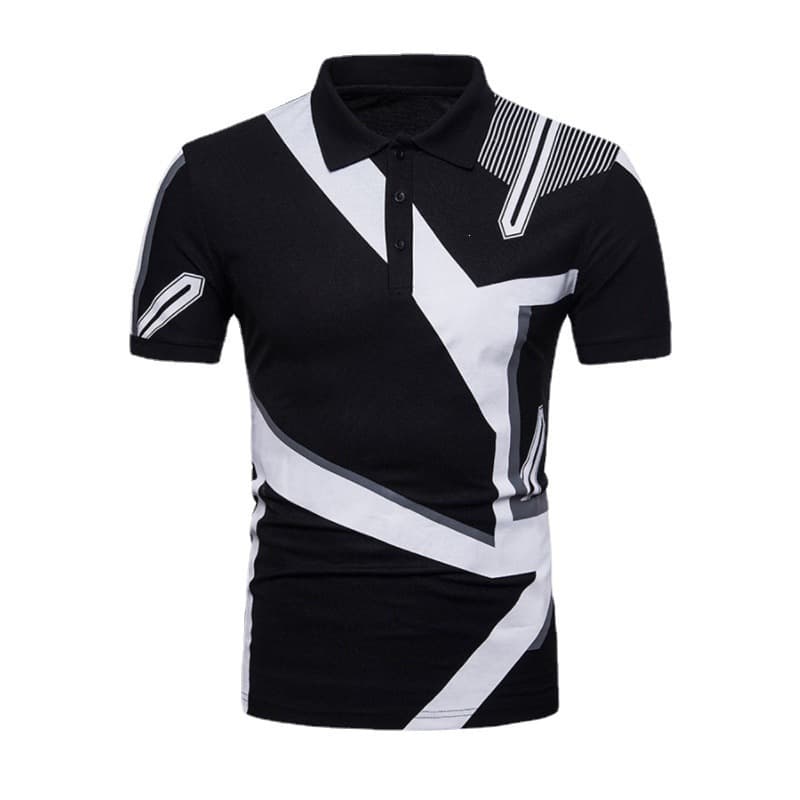 New 2026 Cross-Border Men's Summer Polo Shirt Casual Short Sleeve Turned Collar T-Shirt 3D Printed Short Sleeve Polo