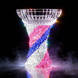 Cross-border source Arabian hookah accessories crystal bowl diamond twist resin bowl hookah bowl