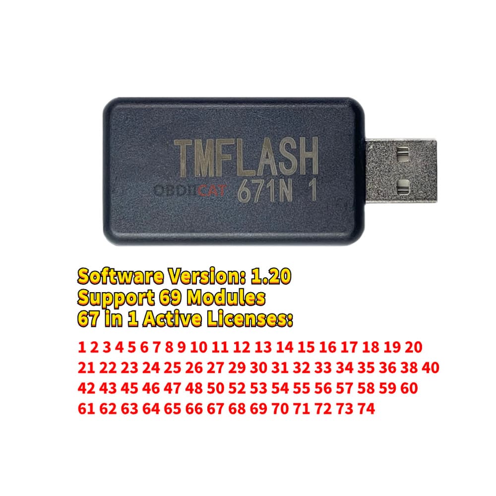 Vehicle Diagnostic Tool PCMflash 67IN1 Programmer PCMFLASH ECU Module Dongle
